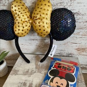 DISNEY Minnie Mouse bow headband and notepad set